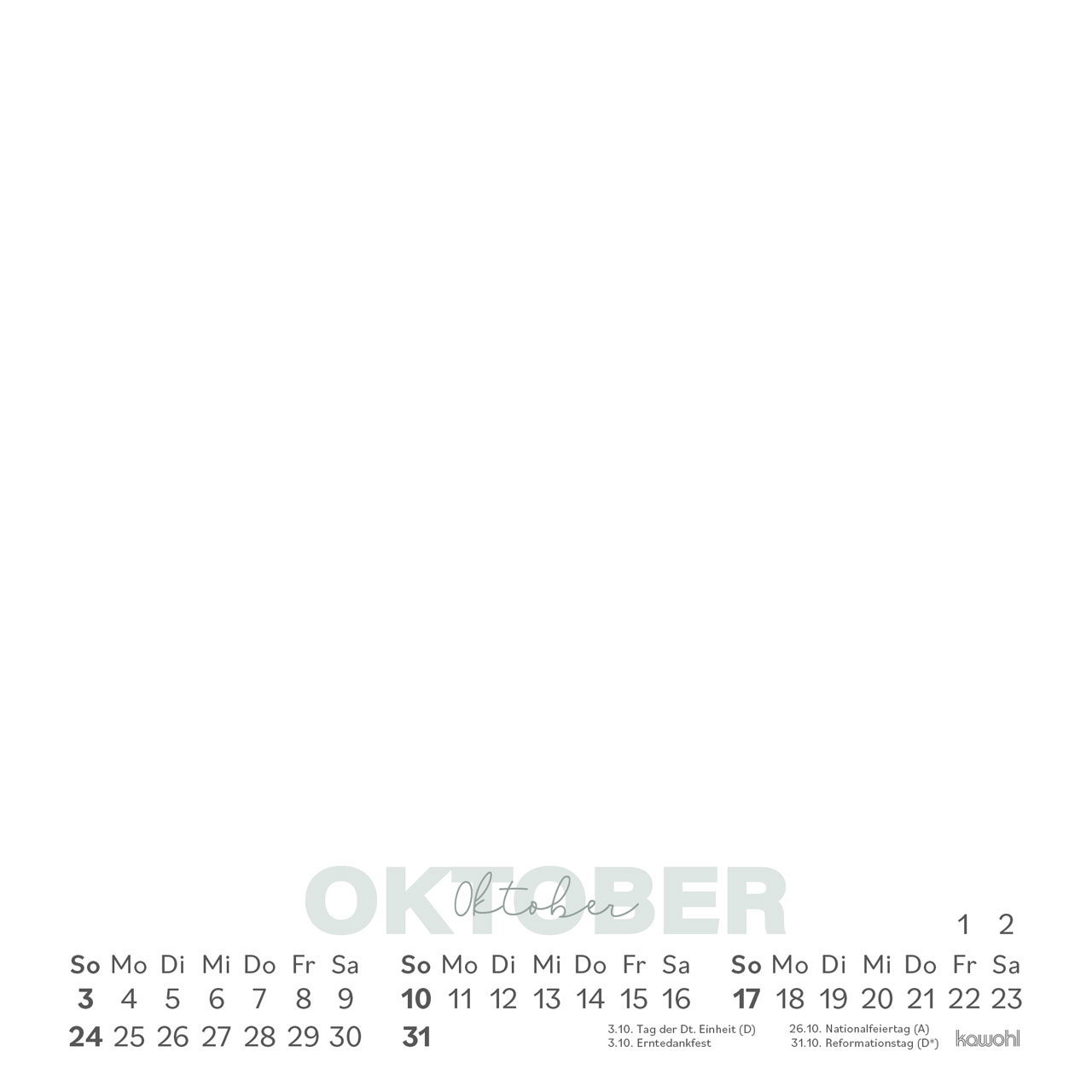 Postkartenkalender - Einblicke 2027