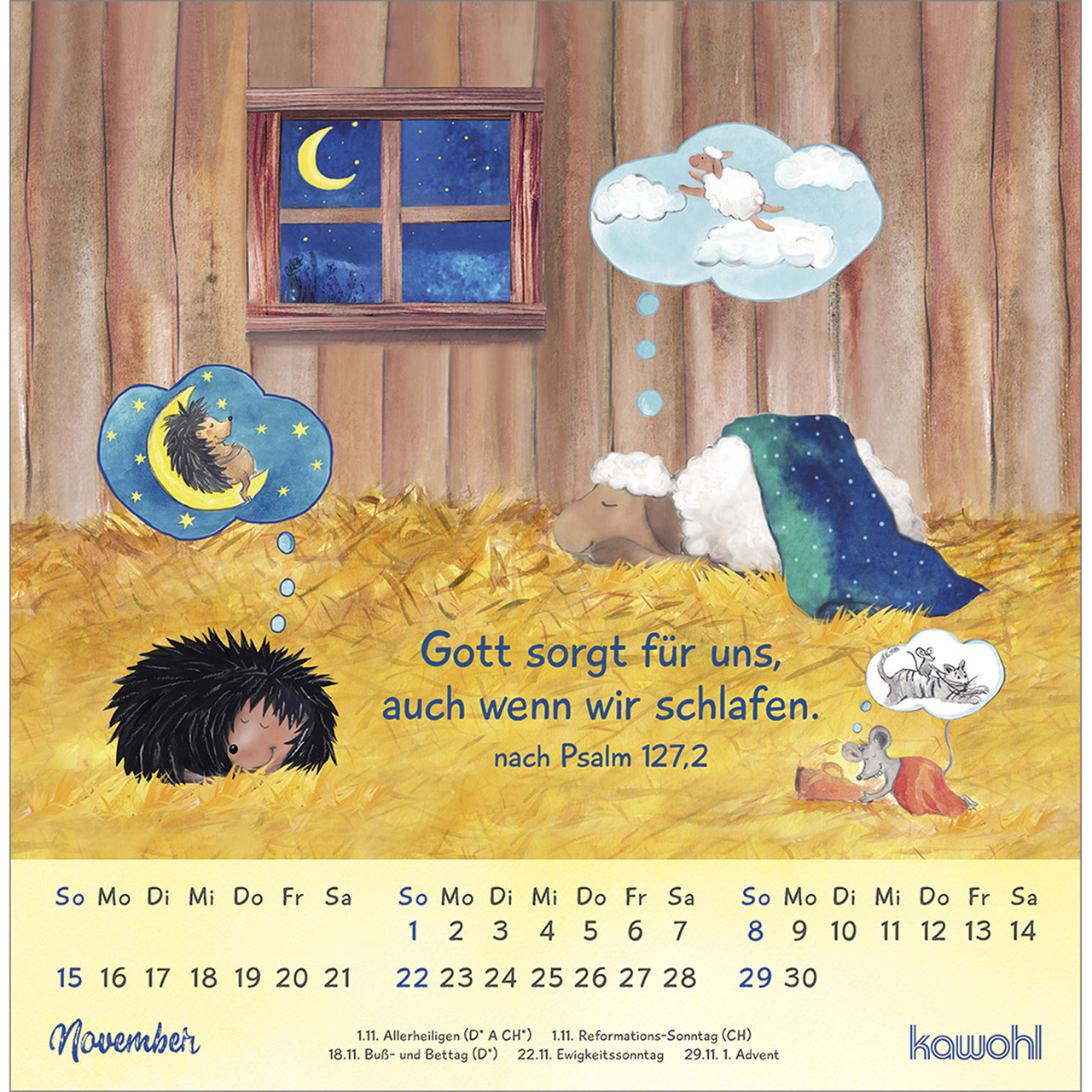 Postkartenkalender - Freu dich mit uns! 2026