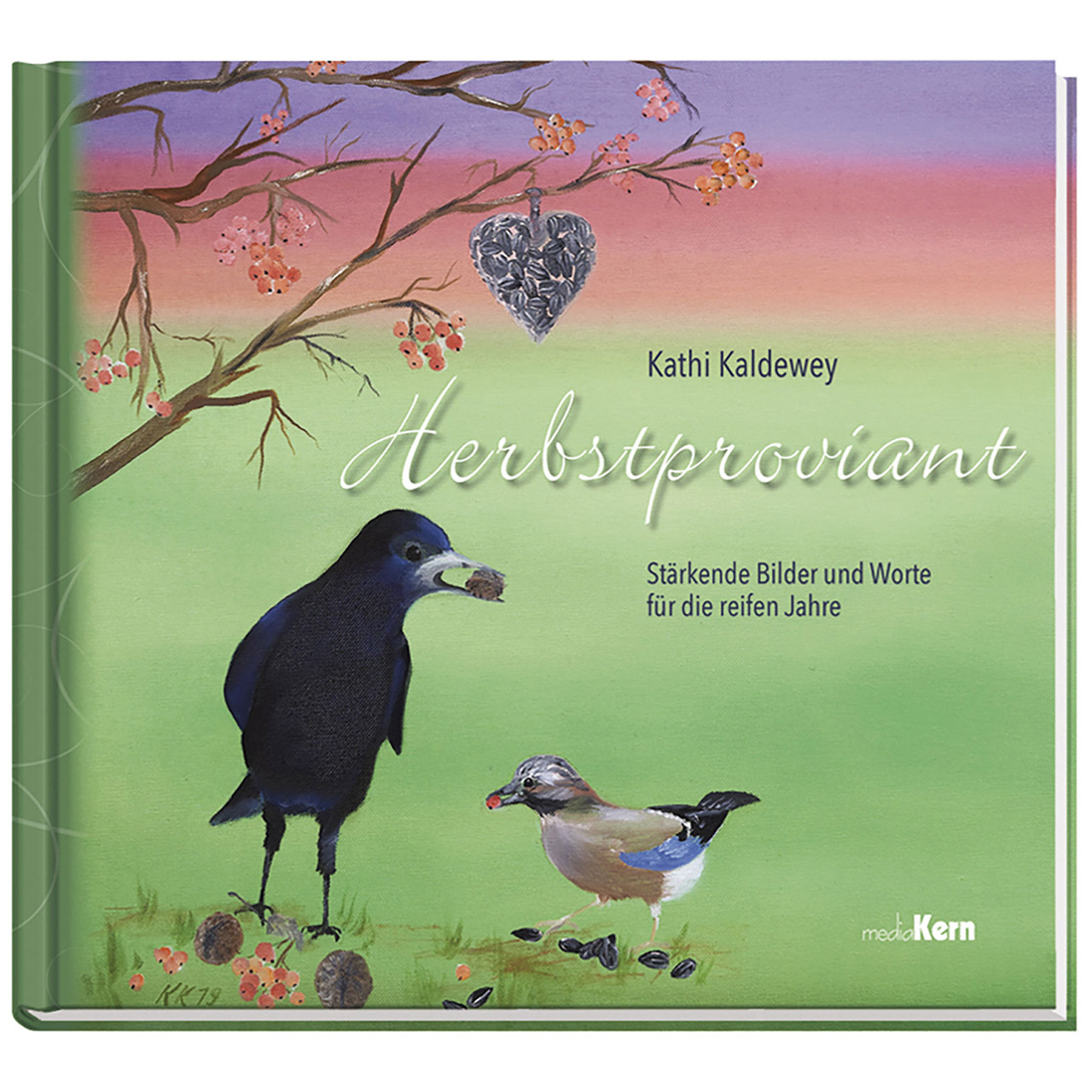 Herbstproviant Geschenkbuch - Herbstproviant - Vögel Ast Herz