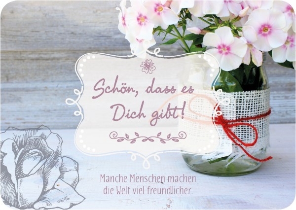 Postkarte - Postkarte 'Schön, dass es Dich gibt!'