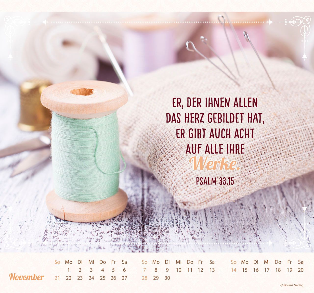Wandkalender - Am Anfang war das Wort 2027 Wandkalender