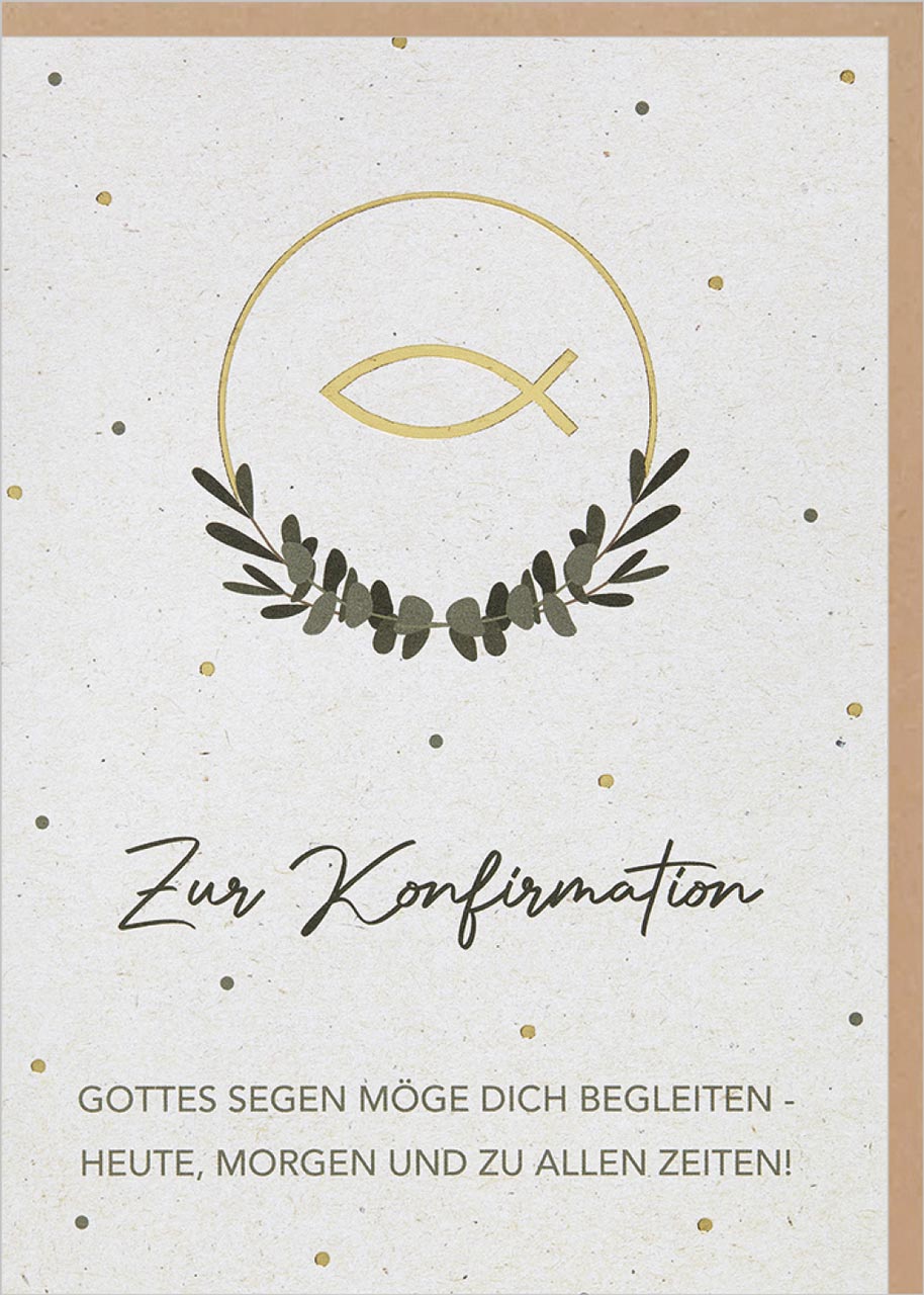 Faltkarte 'Zur Konfirmation'