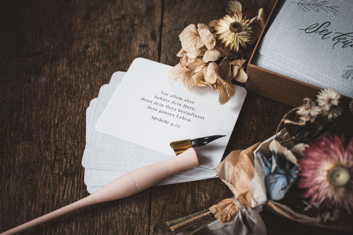 Karten-Box - Blühende Worte - 50 x Ermutigung für dich