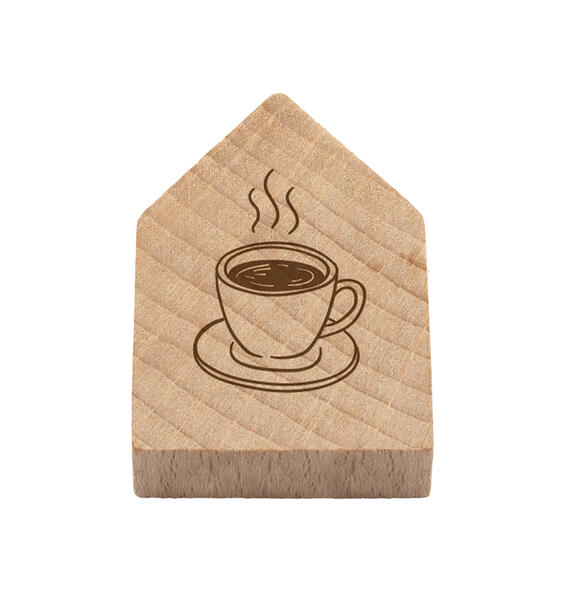 Magnet - Holzhaus Magnet "Tasse"