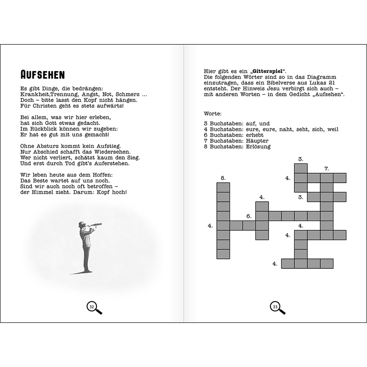 Buch - 52 Rätselandachten - Mann mit Laterne Buch