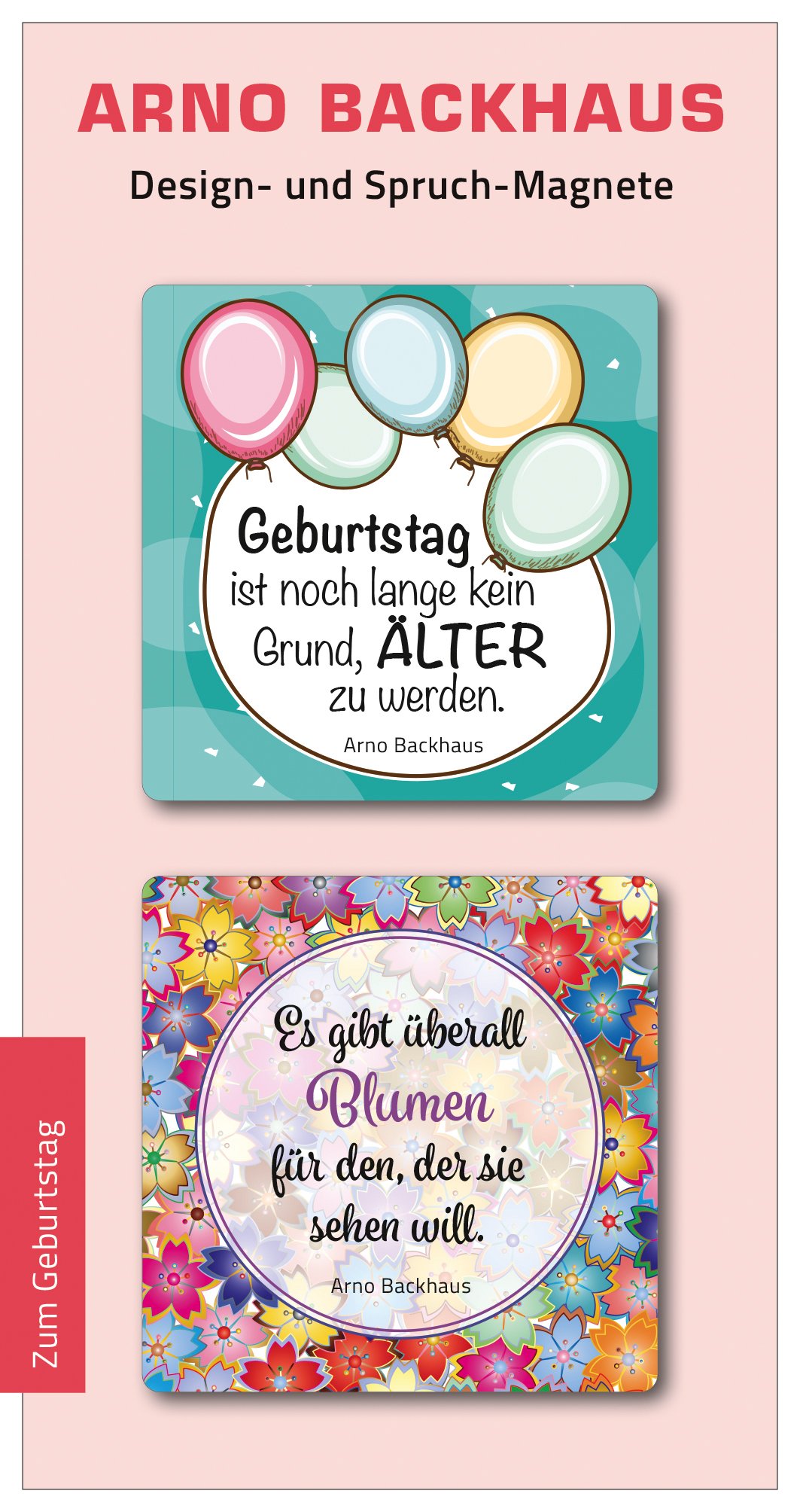Magnet-Set 'Zum Geburtstag' 2 Ex.