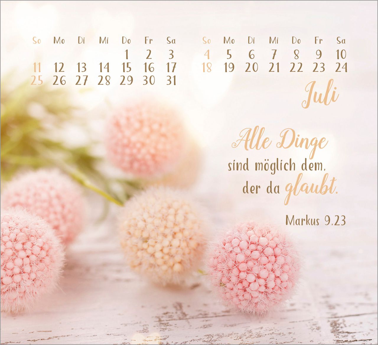 Tischkalender - Sei gesegnet! 2027