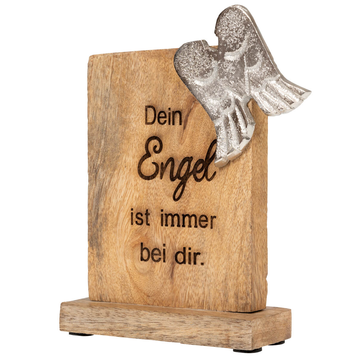 Dekoration - Holzstandbild 'Dein Engel ist immer bei dir'