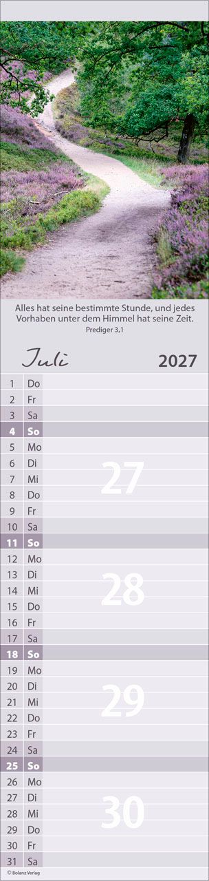 Terminkalender - Für alle 2027 Streifenterminkalender