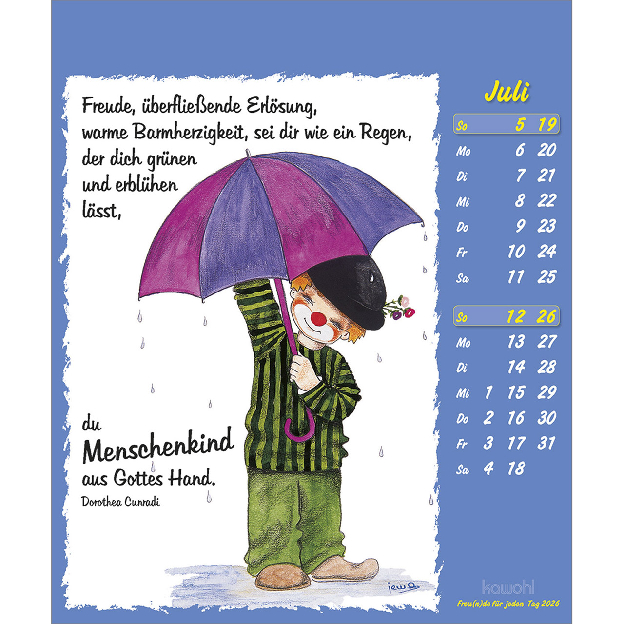 Postkartenkalender - Freu(n)de für jeden Tag 2026