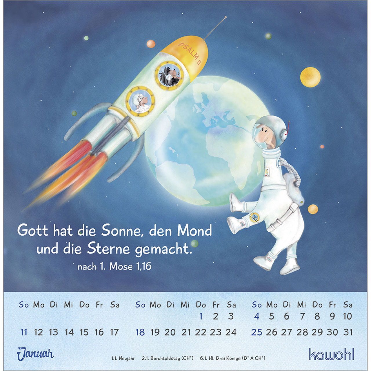 Postkartenkalender - Freu dich mit uns! 2026
