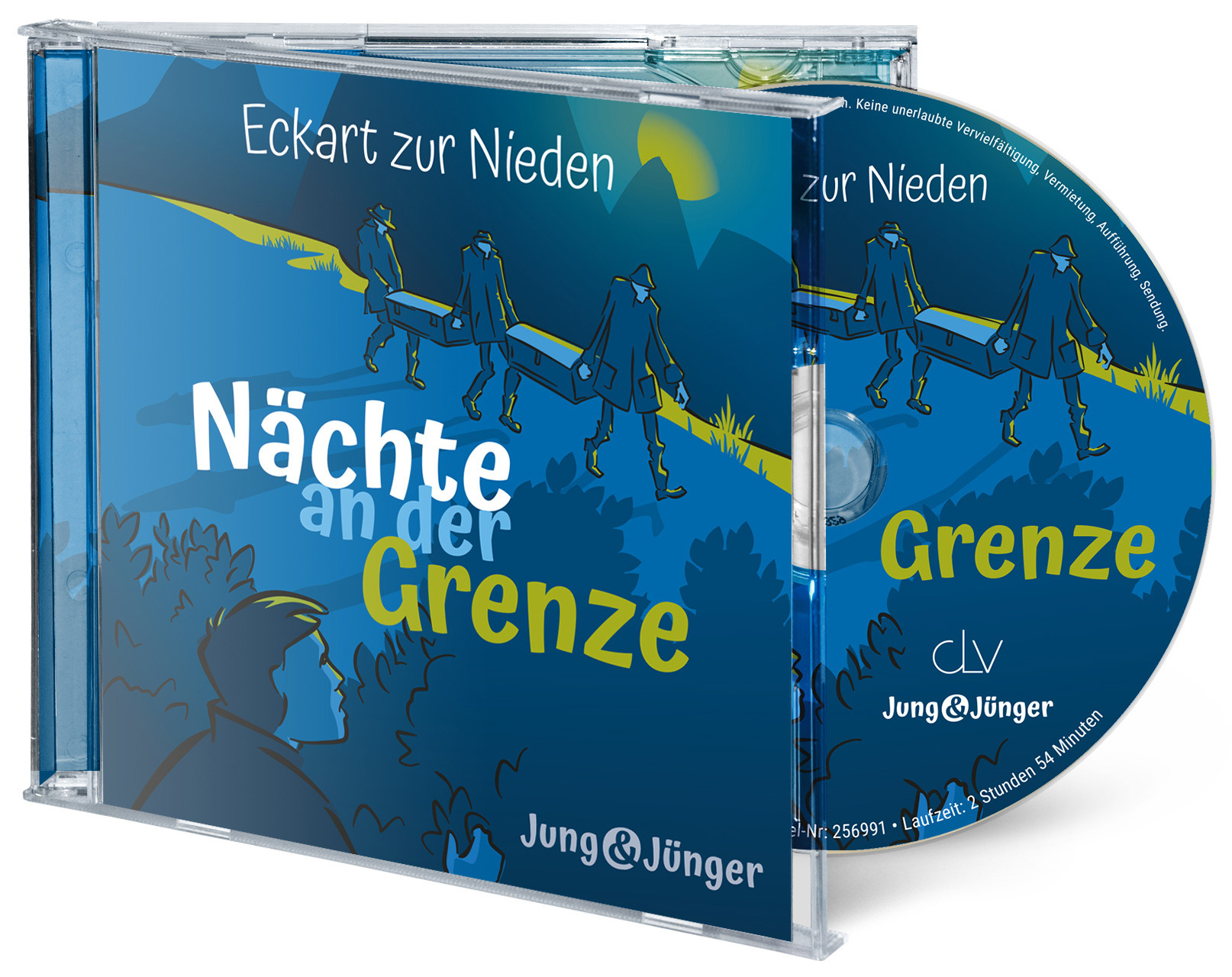 Hörbuch-CD - Nächte an der Grenze (MP3-CD) - CD-Hülle CD Menschen Kisten Mond