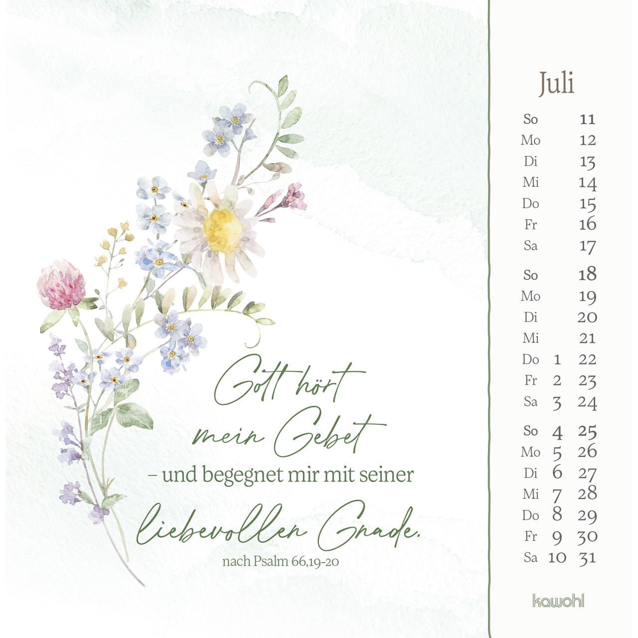 Postkartenkalender - Vor dich bring ich, was mich bewegt 2027