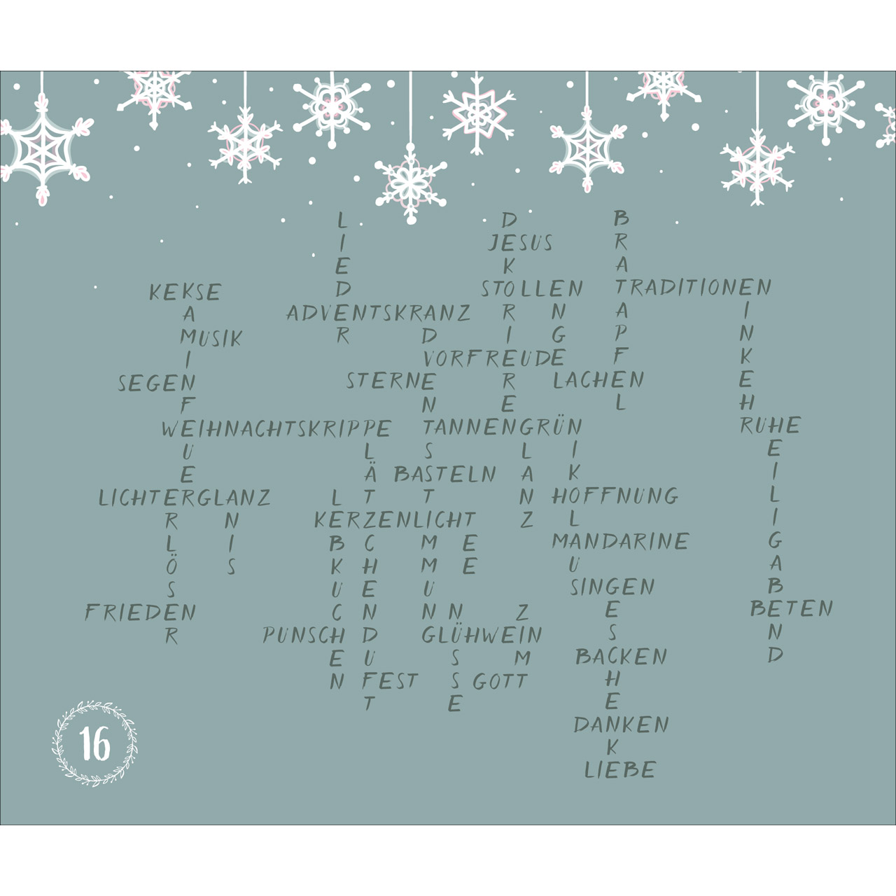 Adventskalender - Besinnliche Impulse von Doro Zachmann - Häuserzeite Winder Schnee Tannenbäume Baum