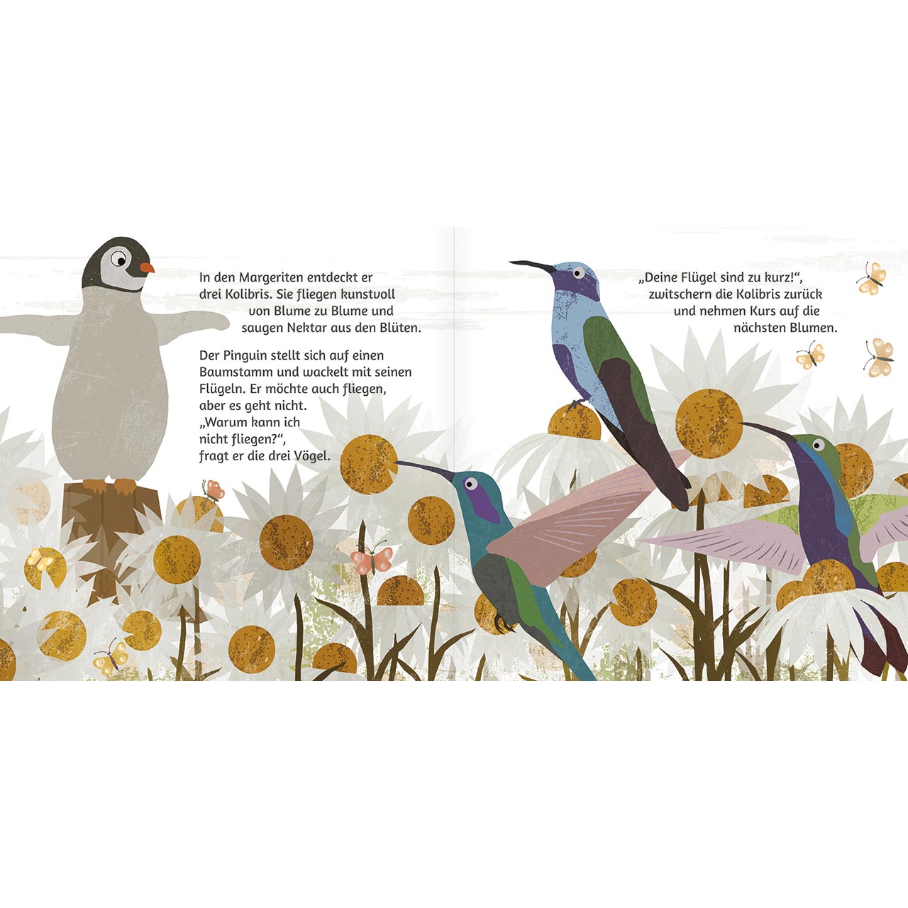 Geschenkbuch - So wunderbar bist du - Pinguin an Stein gelehnt