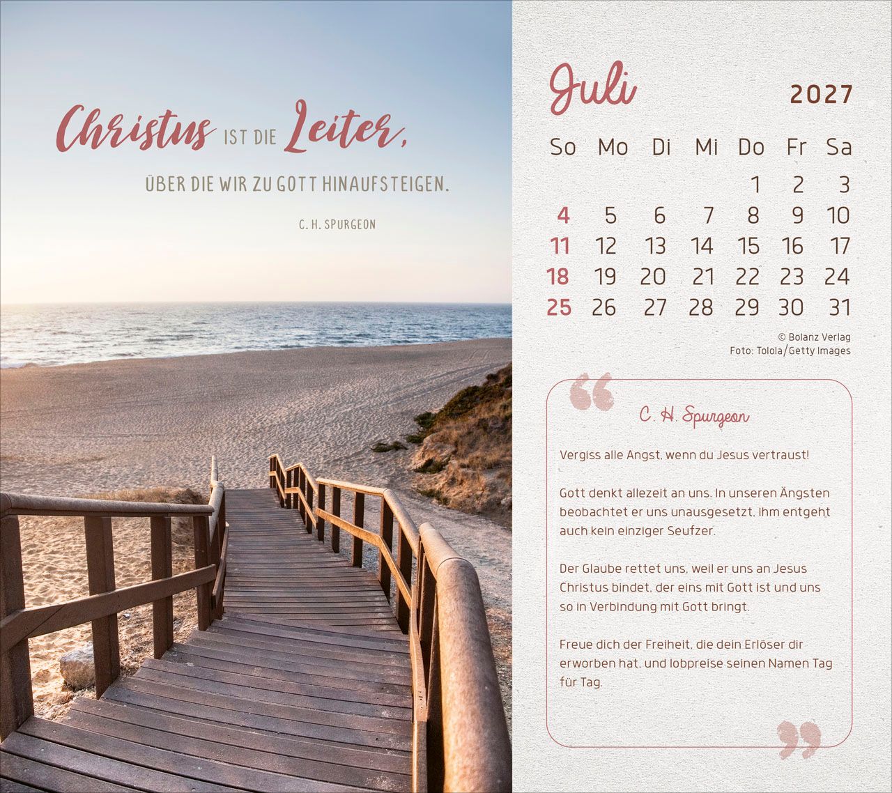 Tischkalender - Mit seiner Kraft durchs Jahr 2027 Tischkalender