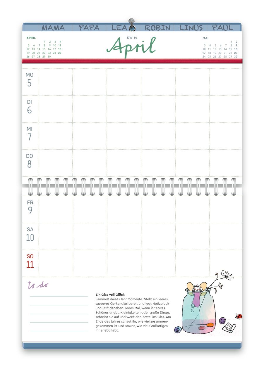 Terminkalender - Vergissmeinnicht 2027