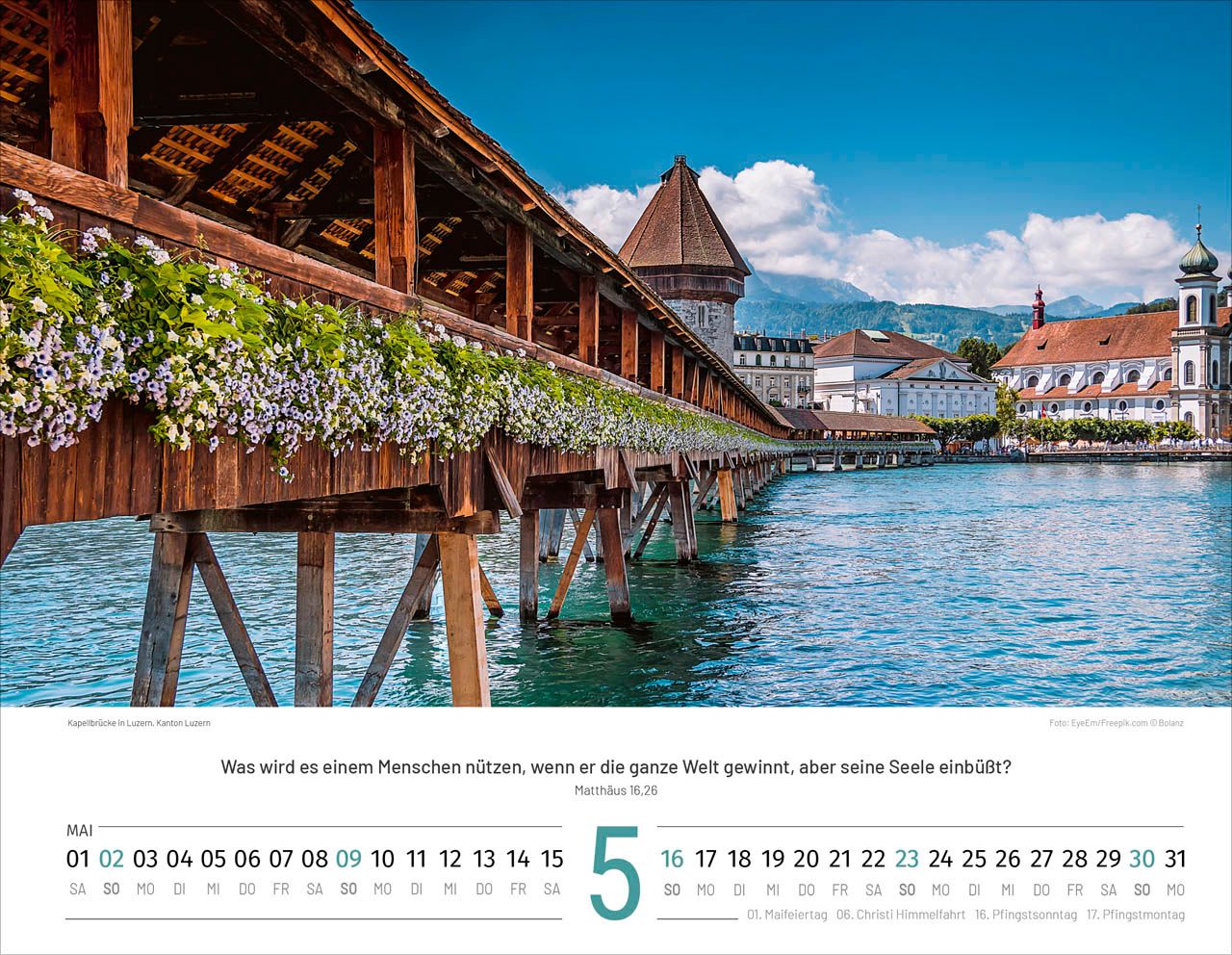 Wandkalender - Schweiz 2027 - deutsch