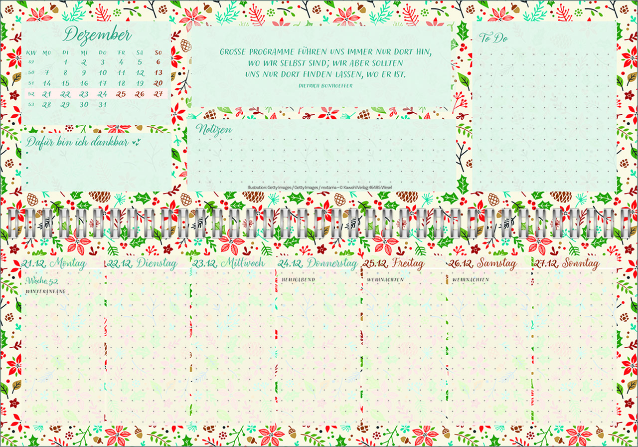 Tischkalender - Meine fröhlich-bunte Segenswoche 2026