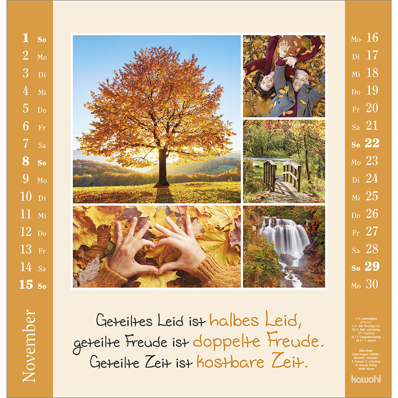 Wandkalender - Kleine Freuden entdecken 2026