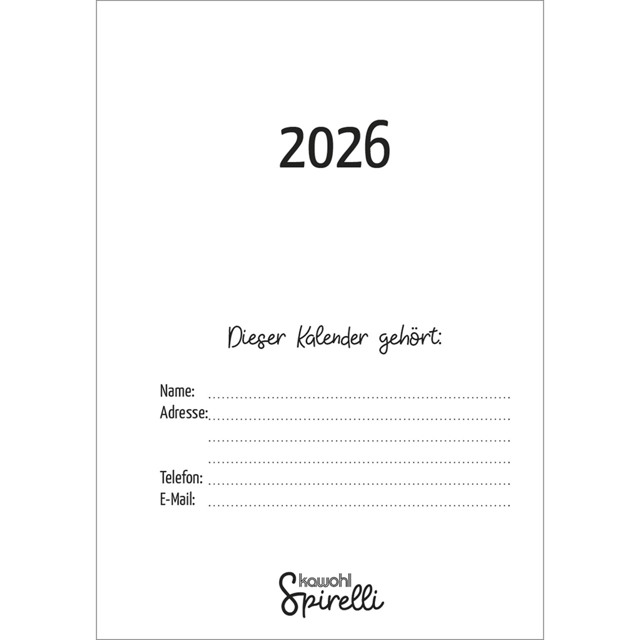 Terminkalender - Tage voller Licht 2026