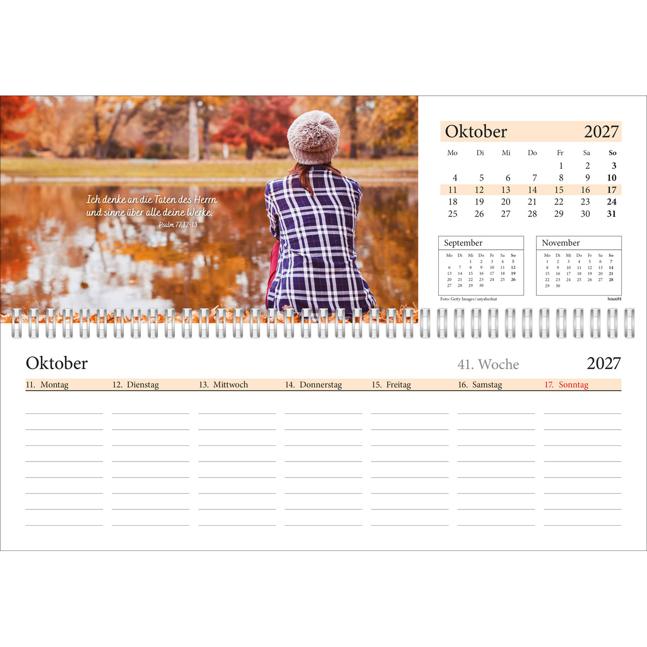 Tischkalender - In deine Hand leg ich den Tag 2027