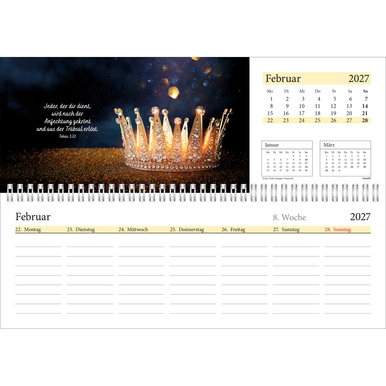 Tischkalender - In deine Hand leg ich den Tag 2027