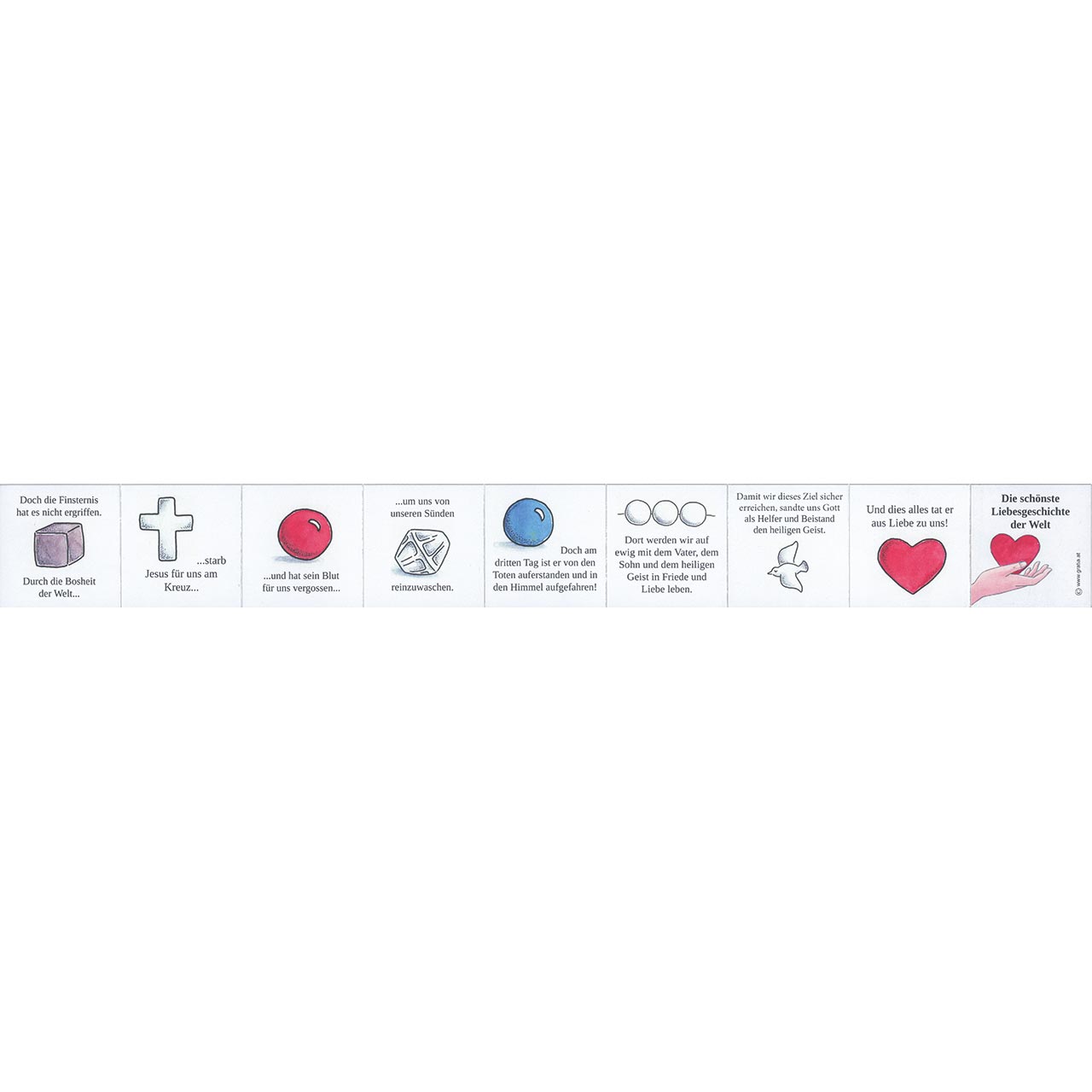 Armband - Credo-Armband: Die schönste Liebesgeschichte - Armband mit Perlen und Symbolen