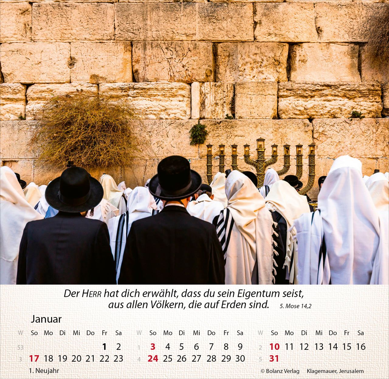Tischkalender - Israel Shalom 2027