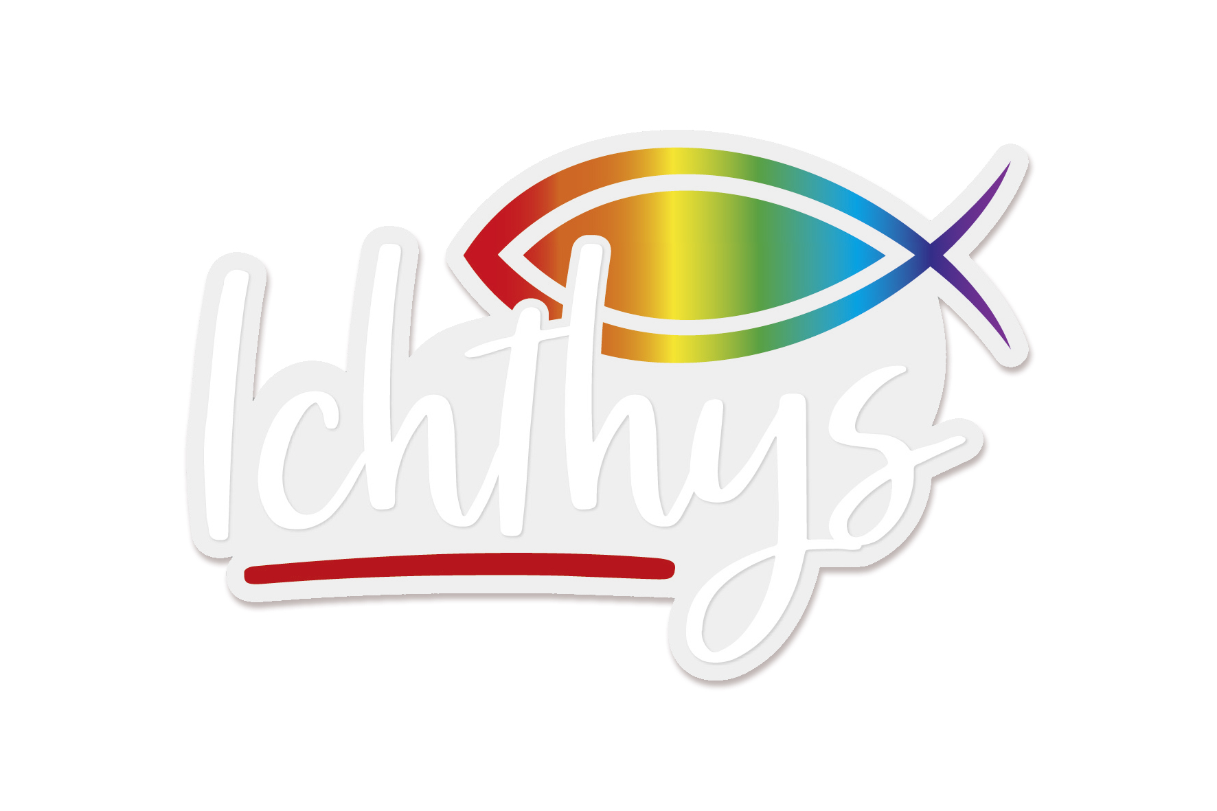 Aufkleber - Autoaufkleber 'Ichthys-Regenbogenfisch'