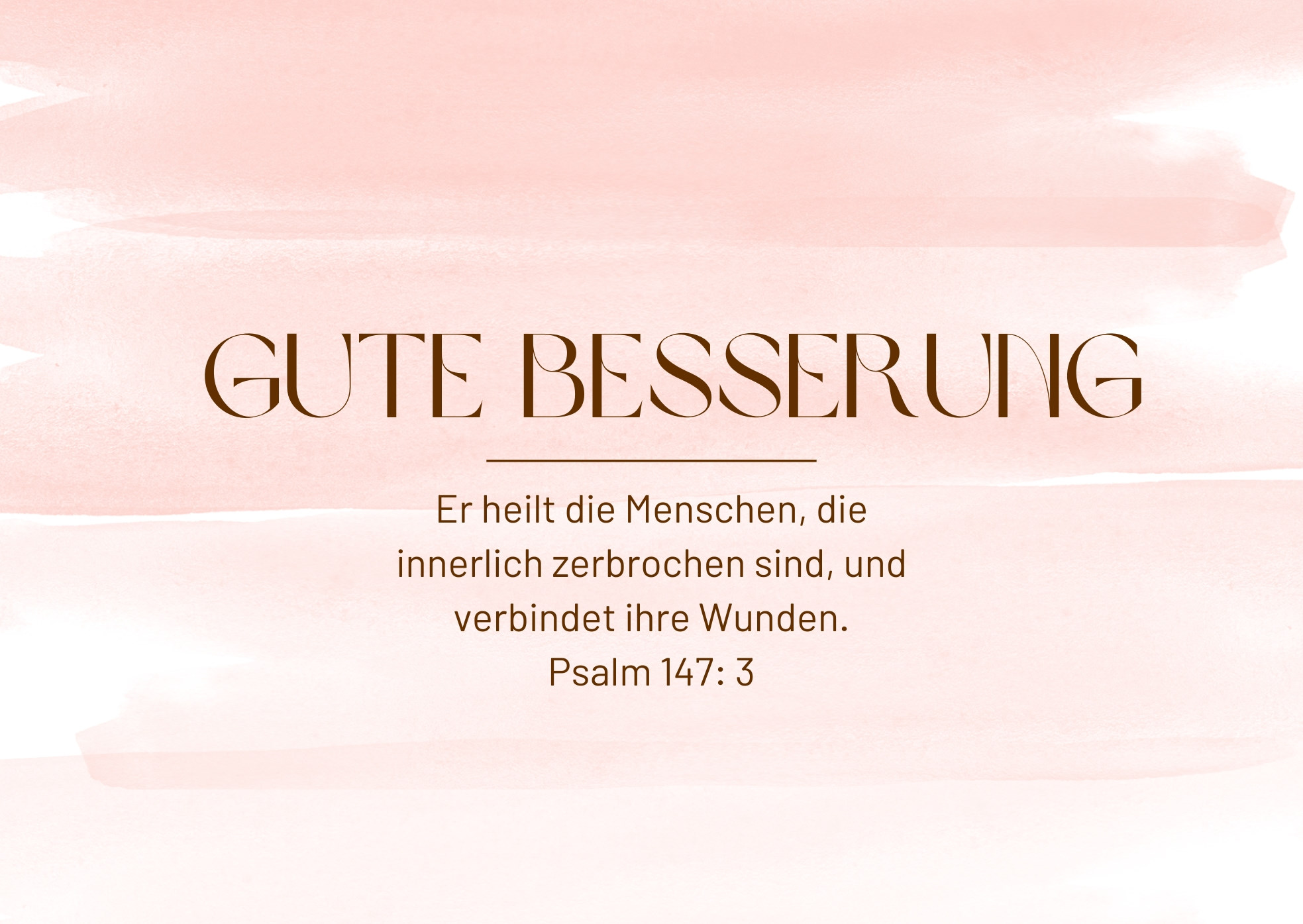 Postkarte 'Gute Besserung'