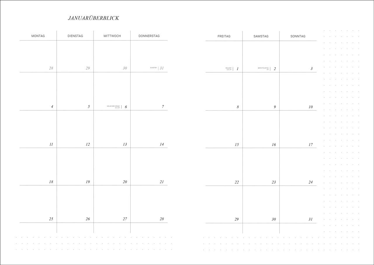 Terminkalender - The Planner - Journal 2027