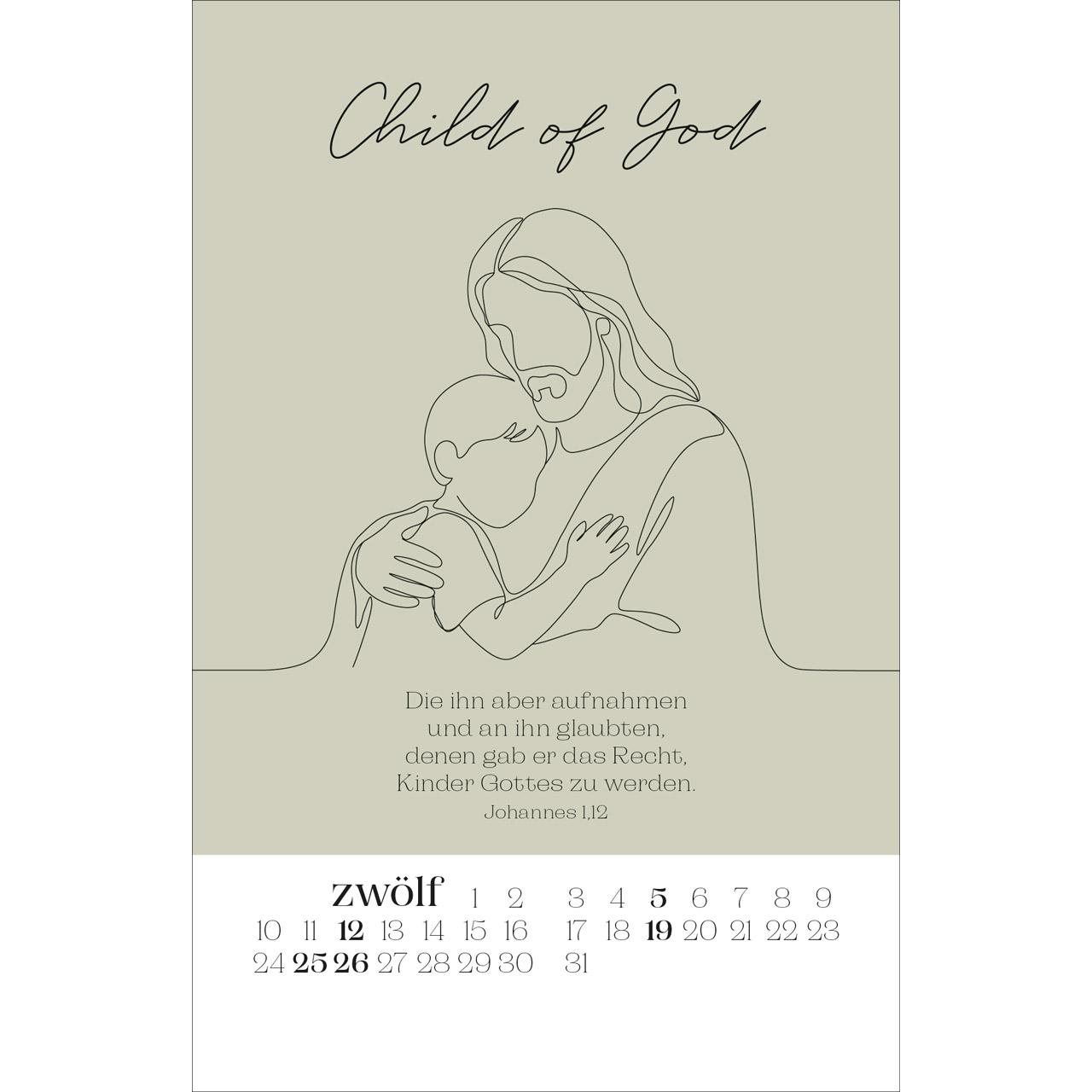 Postkartenkalender - Wonderfully made 2027
