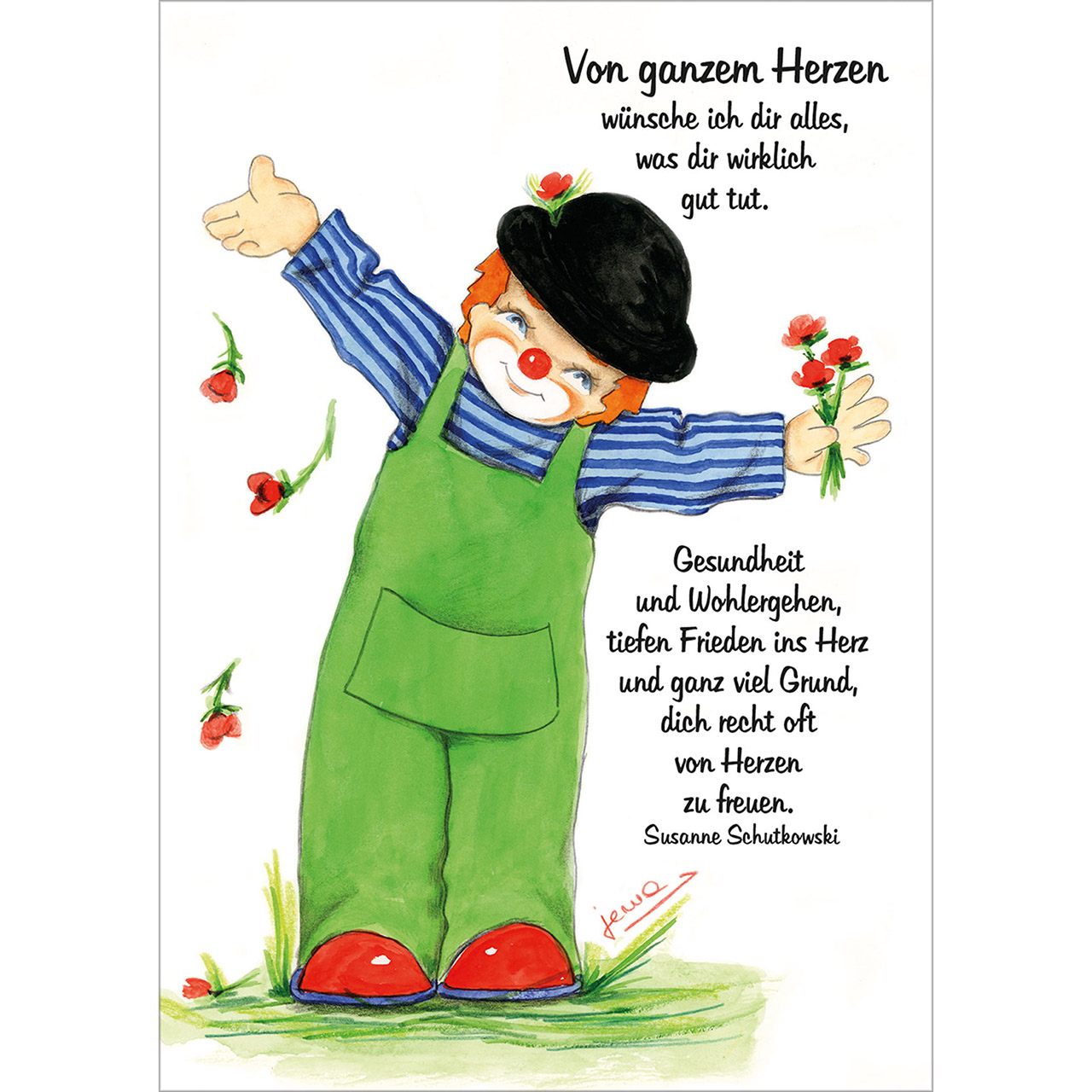 Postkarten-Buch - Licht und Liebe für dich! - Clown