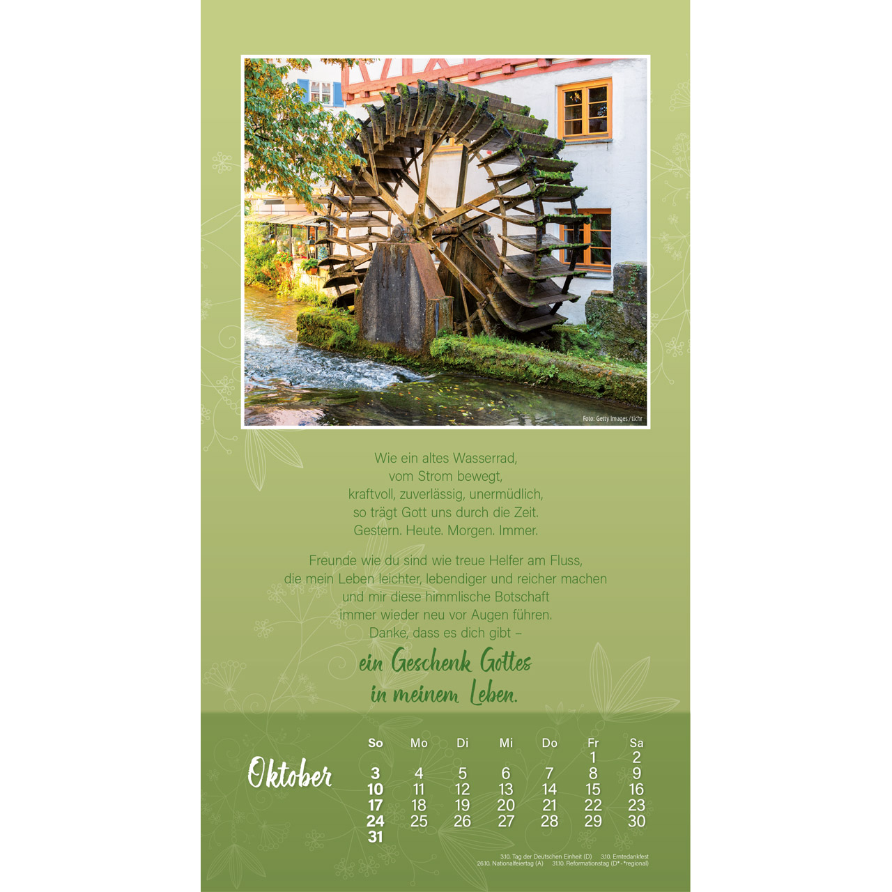 Wandkalender - Schön, dass es dich gibt 2027