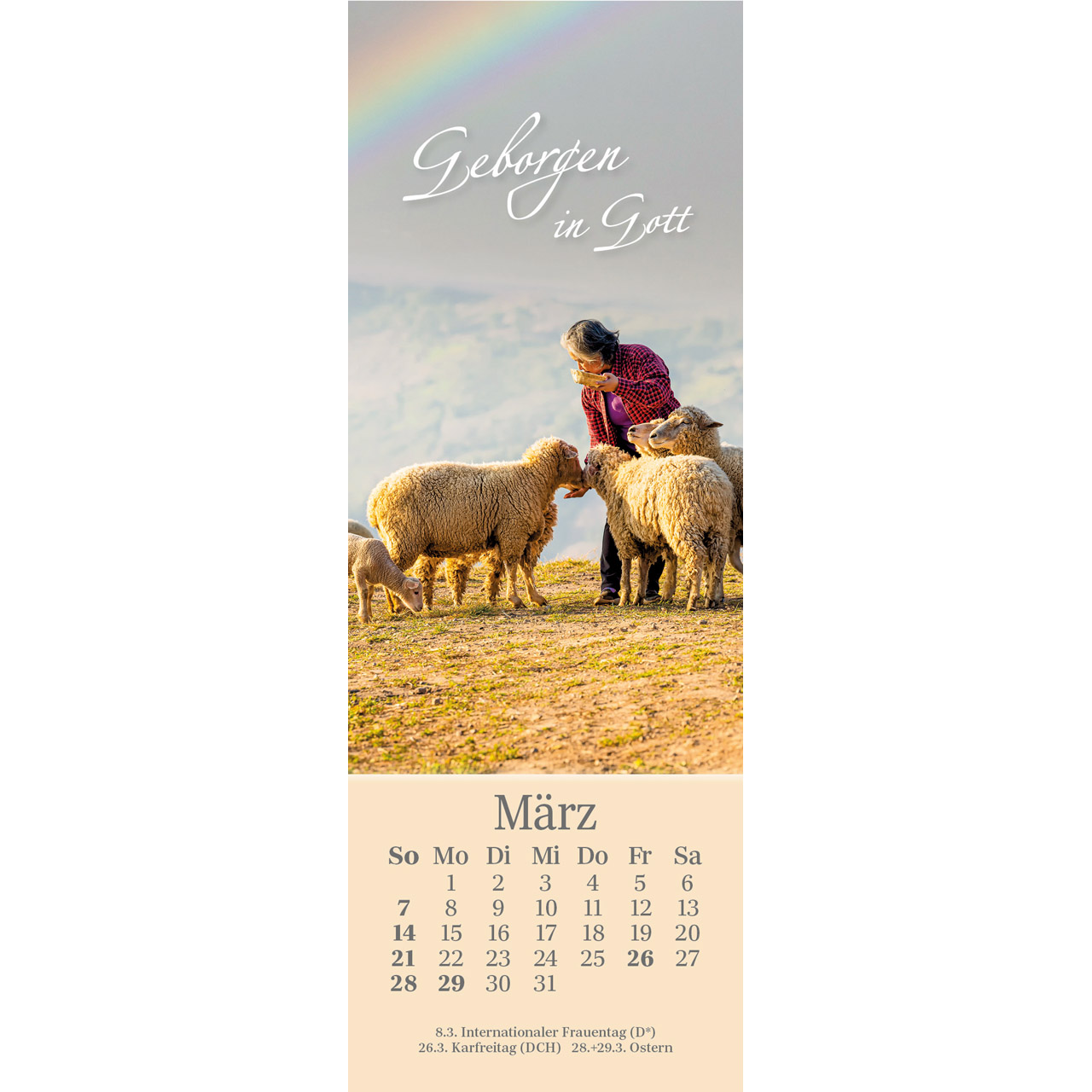 Lesezeichenkalender - Sei behütet jeden Tag 2027