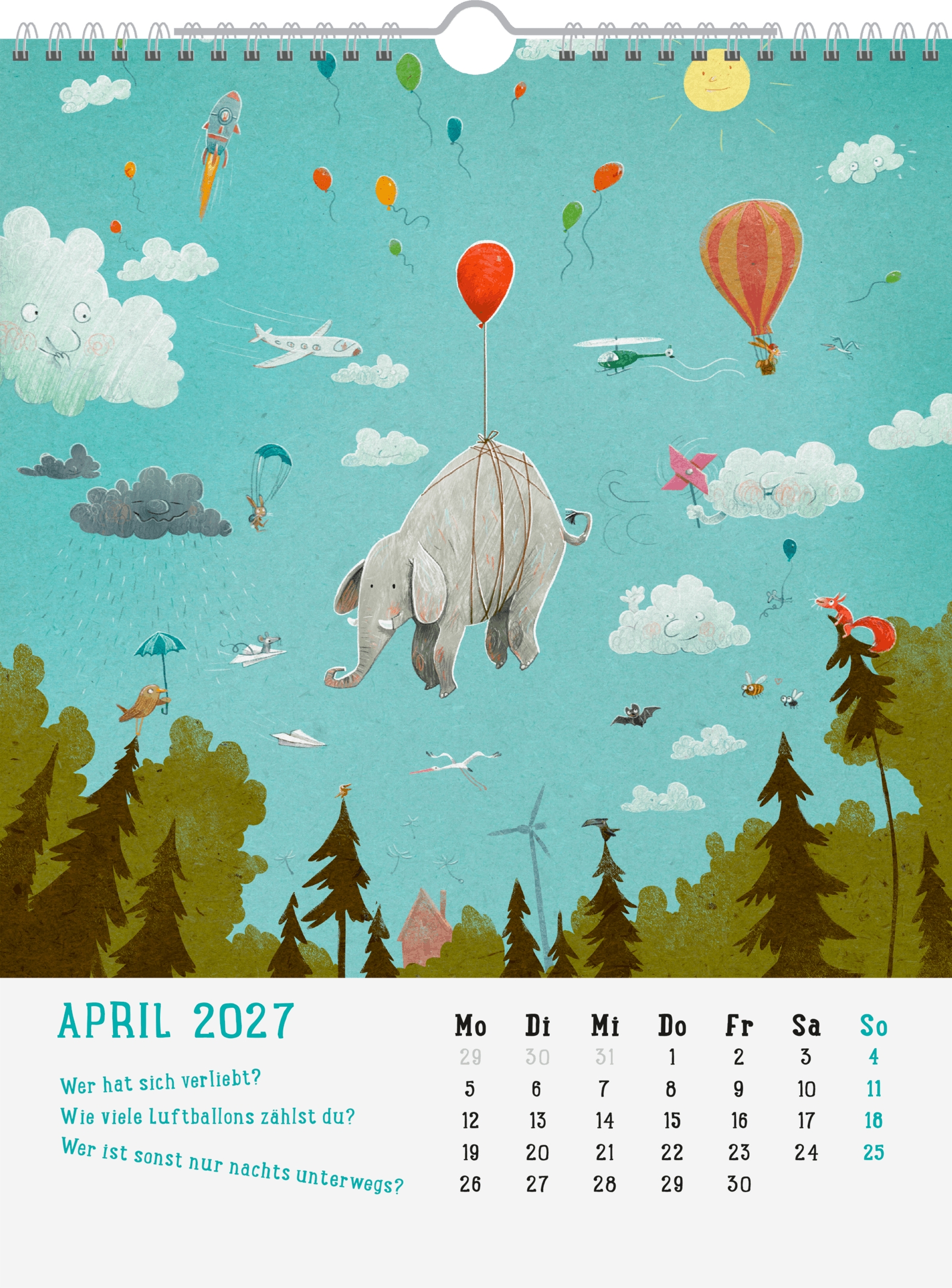Wandkalender - Mein Wimmel-Suchspaß Kinderkalender 2027