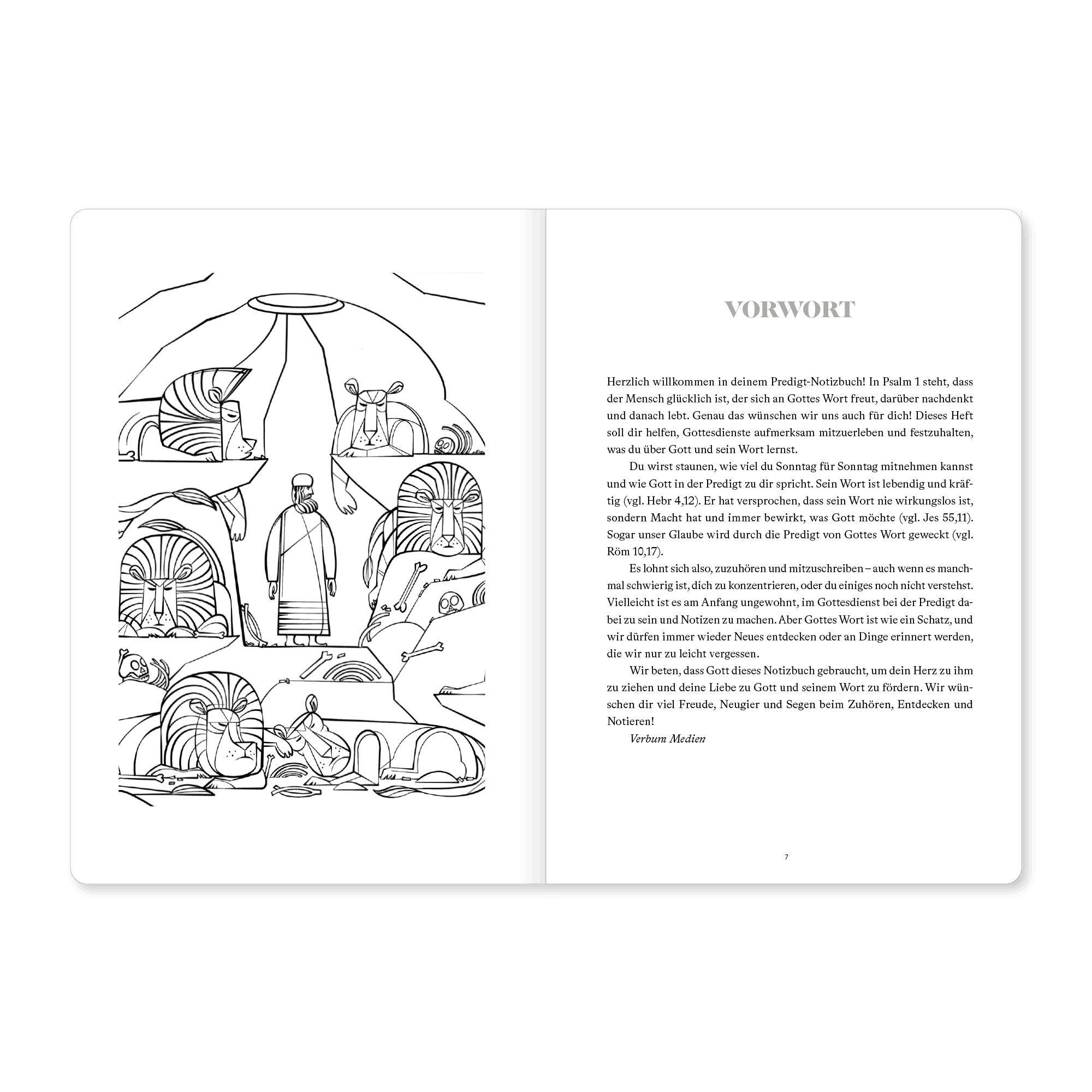 Buch - Predigt-Notizbuch für Kinder