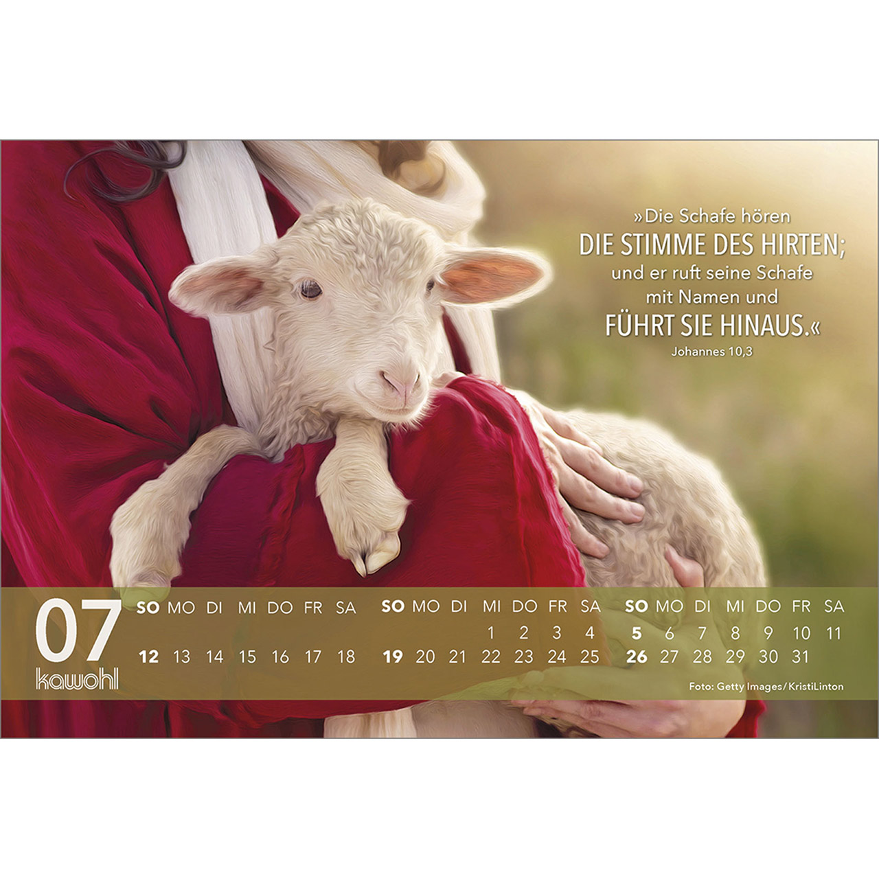 Tischkalender - Jesus Zitate 2026