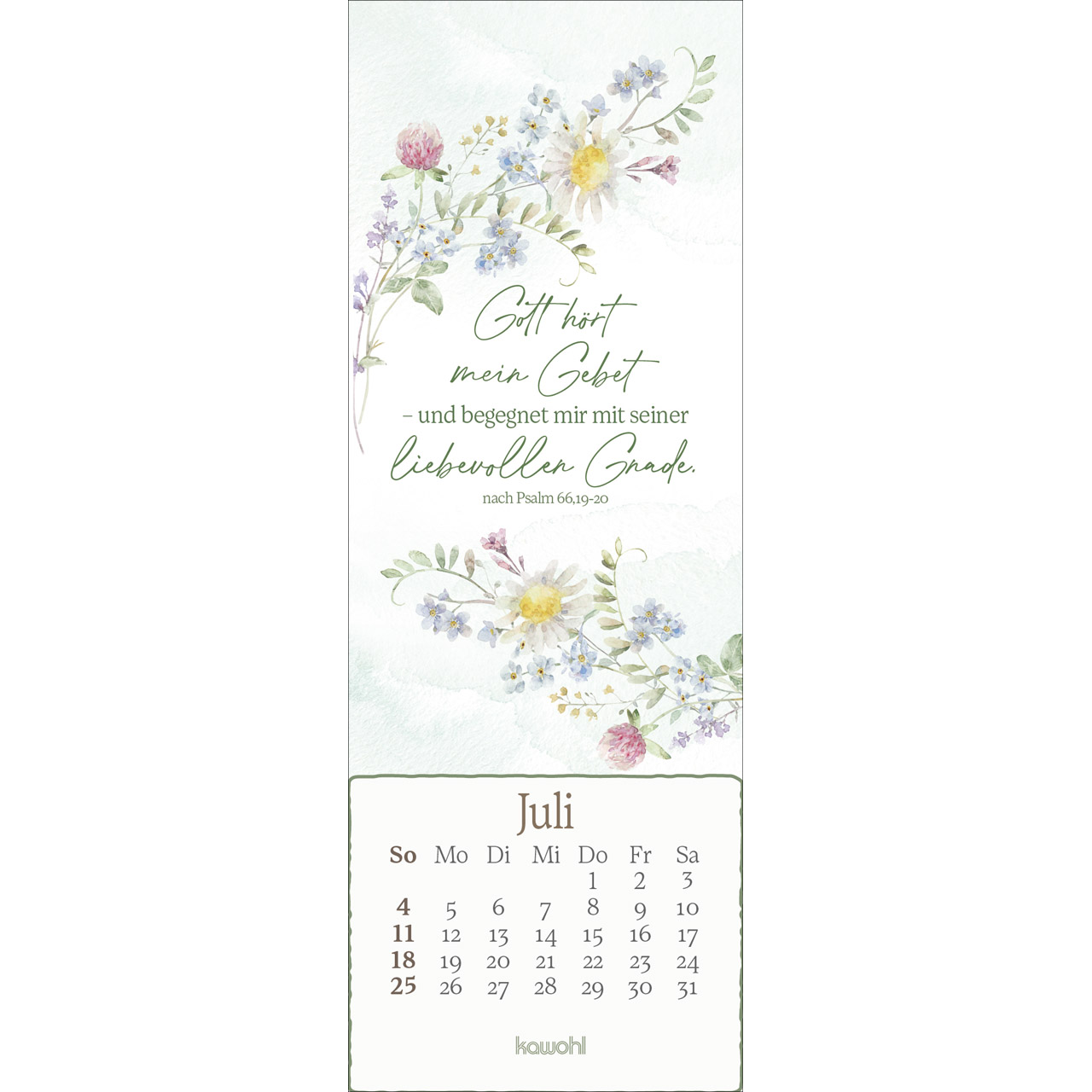 Lesezeichenkalender - Vor dich leg ich, was mich bewegt 2027