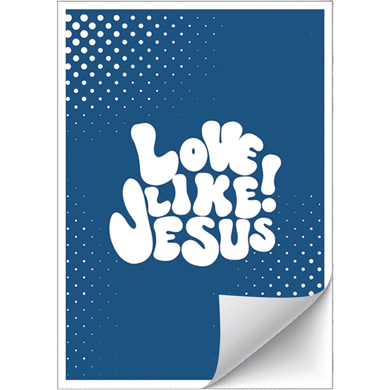 Postkarten mit Aufklebern - Love like Jesus