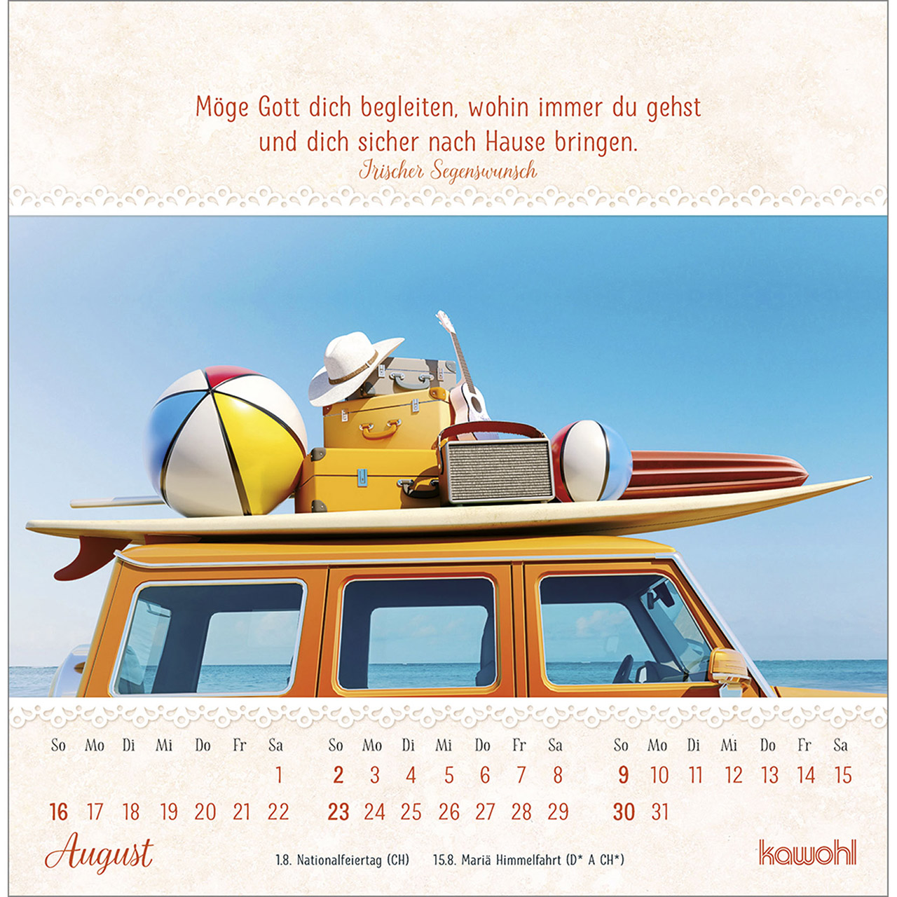 Postkartenkalender - Von Herzen gute Tage 2026