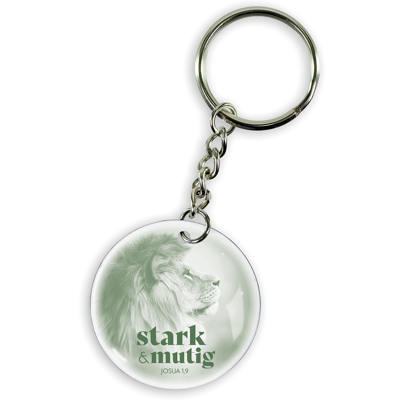 Schlüsselanhänger - stark und mutig - Löwenkopf