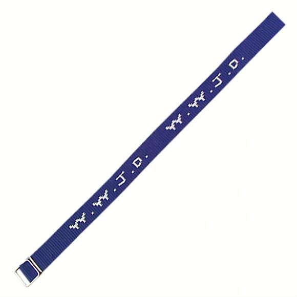 Armband - Armband 'WWJD' gewebt, royalblau 1 Ex.
