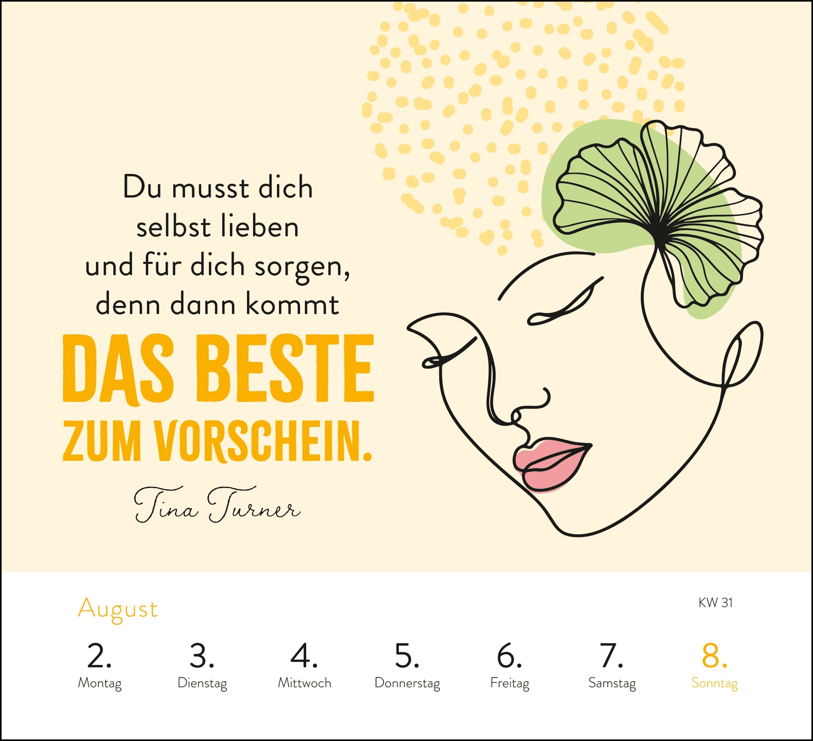 Aufstellkalender - Sei stark. Sei anders. Sei DU. 2027