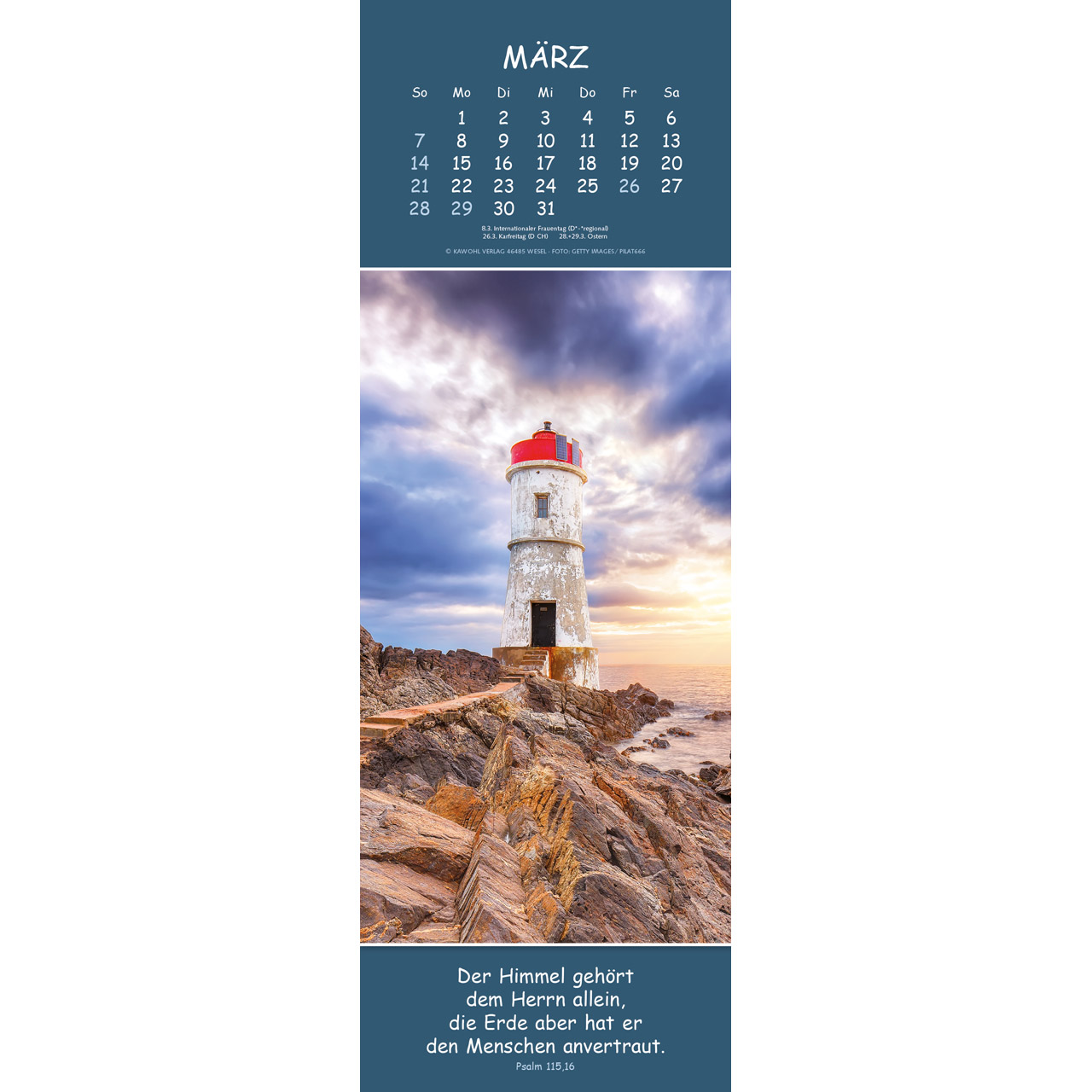 Wandkalender - Gedanken des Friedens 2027