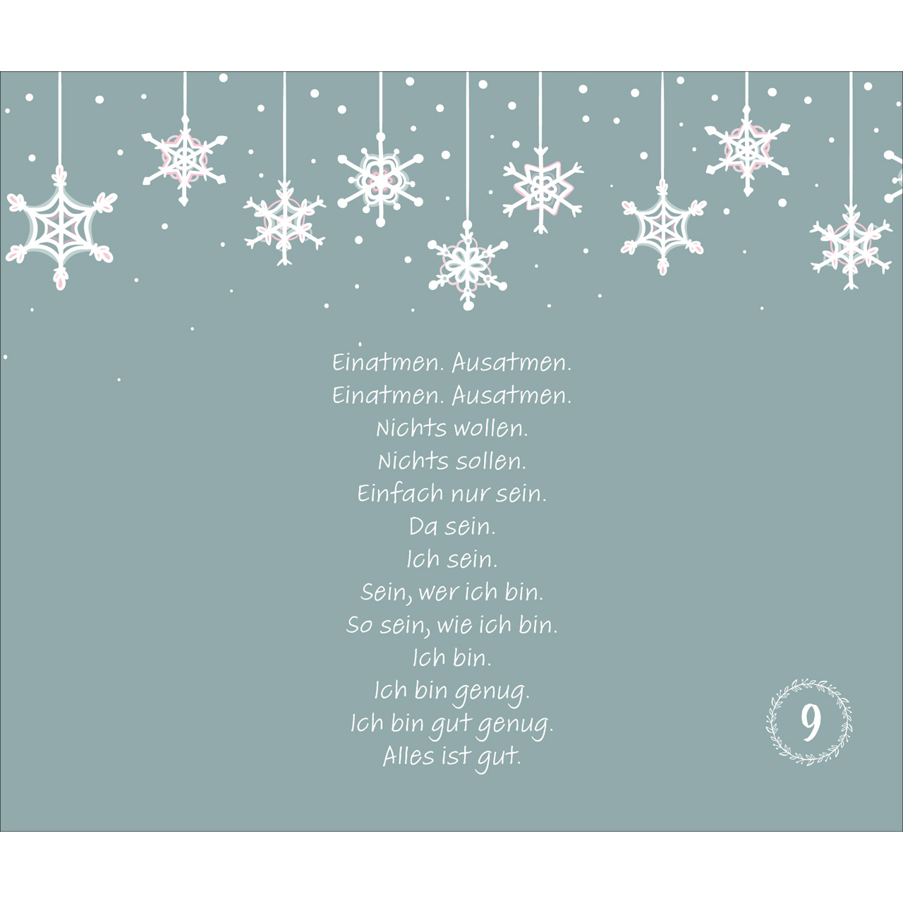 Adventskalender - Besinnliche Impulse von Doro Zachmann - Häuserzeite Winder Schnee Tannenbäume Baum