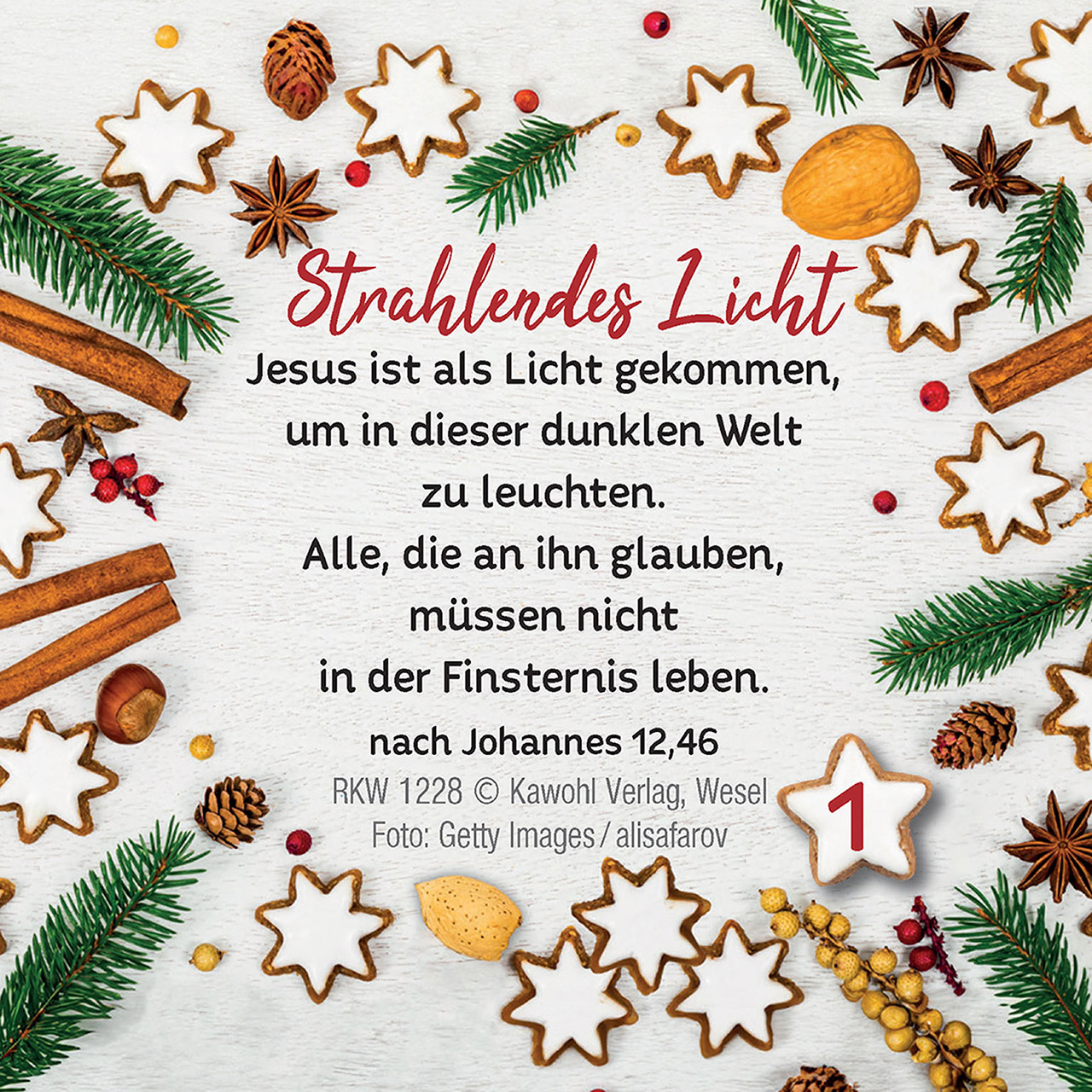 Adventskalender - Genussworte für den Advent - Äpfel Mandarinen Tannenzweige
