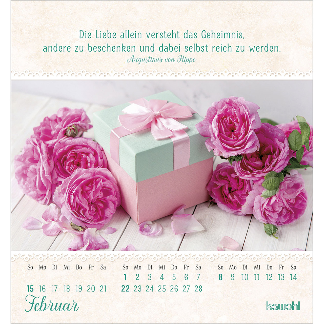 Tischkalender - Von Herzen ein gutes Jahr 2026