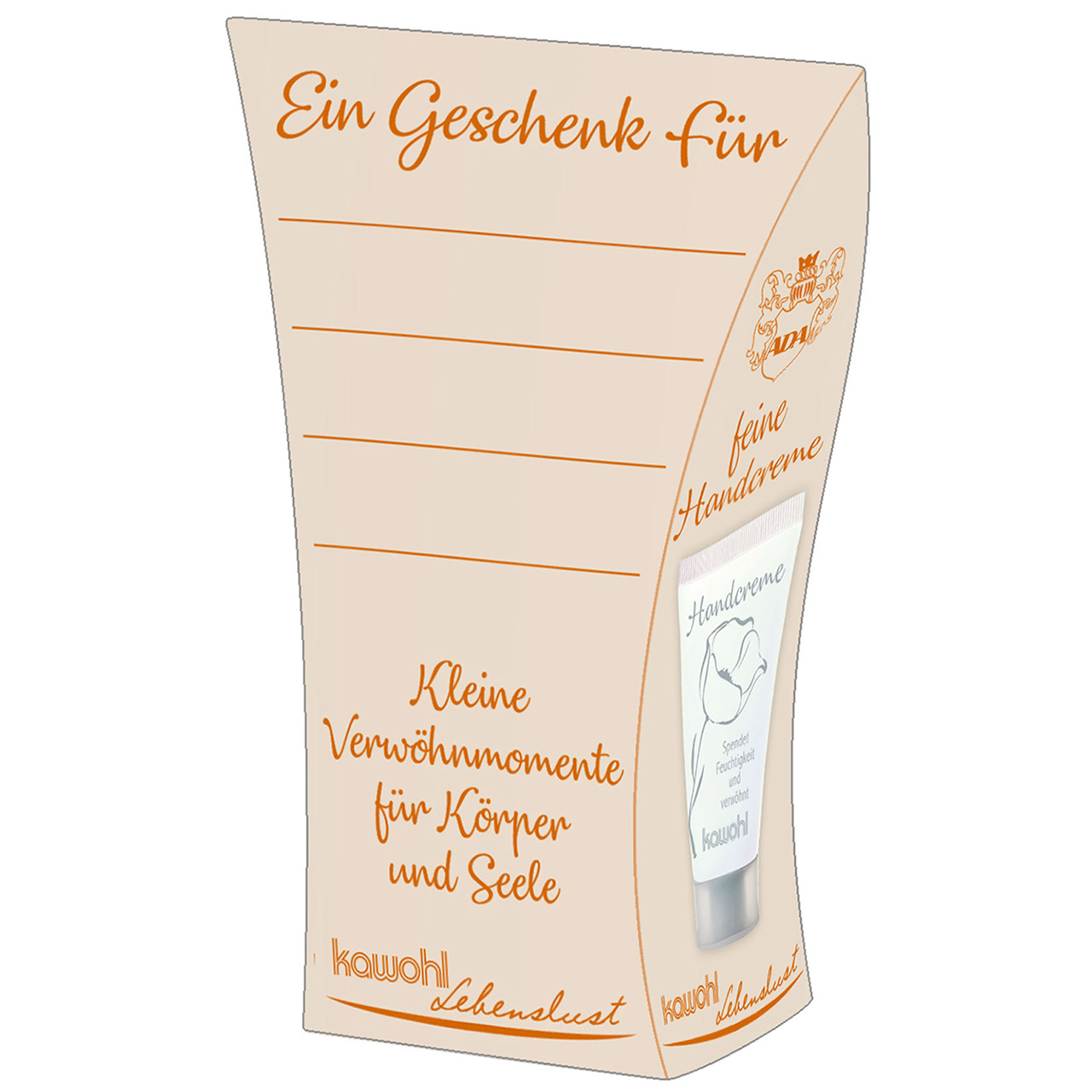 Handcreme - Frohe und gesegnete Weihnachten - Teelichter Tannenzapfen